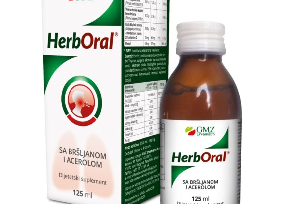 HerbOral Bršljan Acerola Sirup 125 ml