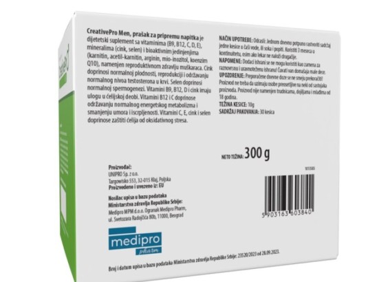 CreativePro Men 30 kesica (ROK 04.12.2025.)