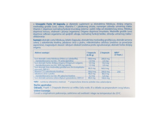 Uroseptic Forte 30 kapsula