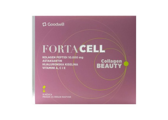 Fortacell Collagen Beauty, prašak za oralni rastvor, 15 kesica