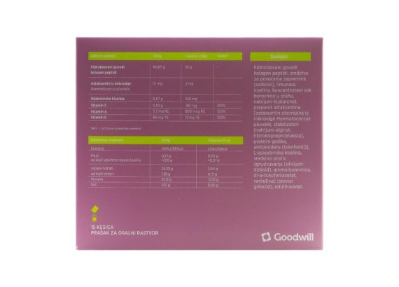 Fortacell Collagen Beauty, prašak za oralni rastvor, 15 kesica