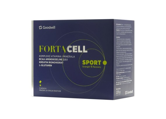 Fortacell Sport, Strength and Recovery, prašak za oralni rastvor, 15 kesica
