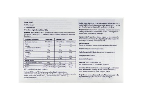 AftaPro 20 kesica od 6 g 