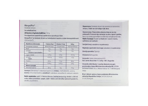 HerpoPro 20 kesica od 6 g