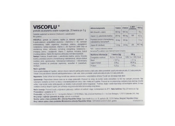 VISCOFLU granule za pripremu oralne suspenzije 20 kesica