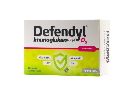 Defendyl Imunoglukan P4H D3,  30 kapsula