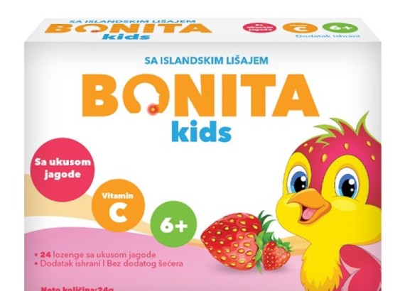 BONITA Kids jagoda 24 lozenge 