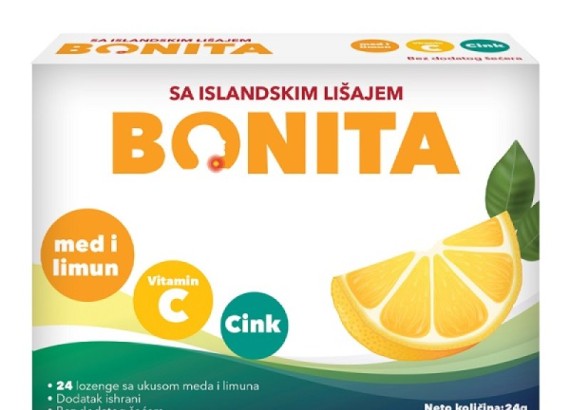 BONITA limun i med 24 lozenge
