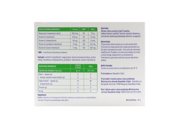 Oligovit Mg Direct 20 kesica