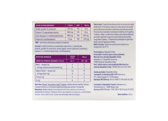 Oligovit Fe Direct 14  kesica