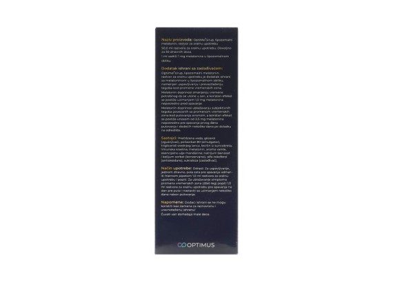 OptiMel sirup (Lipozomalni melatonin) 1mg/1ml, 50 ml