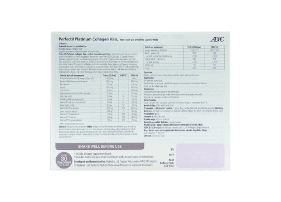 Perfectil Platinum Collagen HAIR 10 bočica - KRATAK ROK