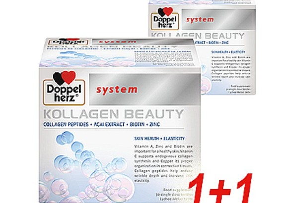 DOPPEL HERZ Kollagen Beauty ampule 1+1 gratis (ROK 01.2026.)