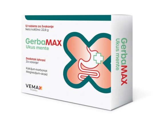 GerbaMAX 12 tableta za žvakanje