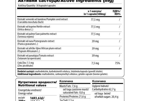 Prostatol Complex 30 kapsula