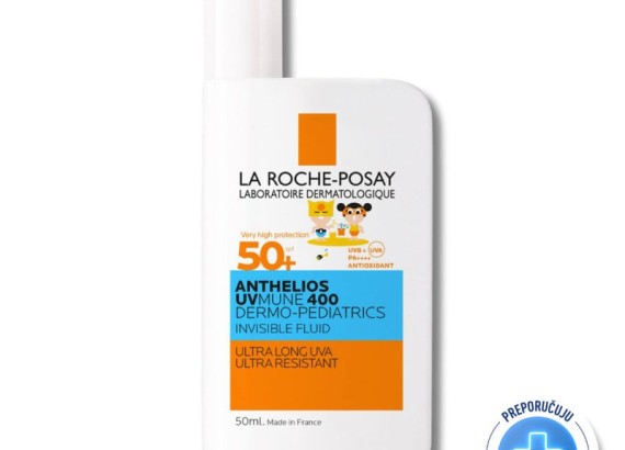 LRP Anthelios UV MUNE Dermo Pediatrics invisible fluid SPF50, 50 ml
