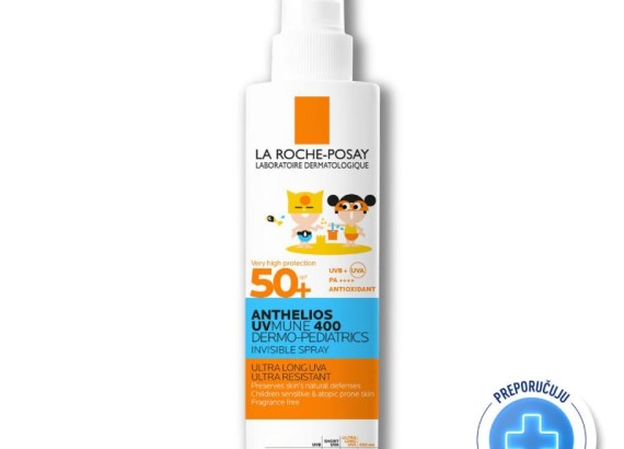 LRP Anthelios UV MUNE Dermo Pediatrics Invisible spray SPF50, 200 ml
