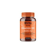 BiVits ACTIVA Vitamin D3 400 IU 60 tableta