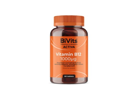 BiVits ACTIVA Vitamin B12 1000 mcg 60 tableta