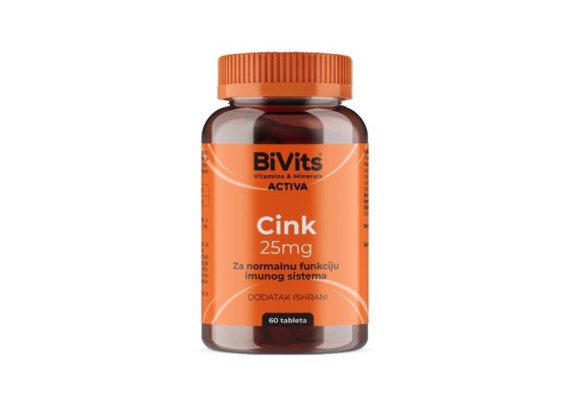 BiVits ACTIVA Cink 25 mg 60 tableta