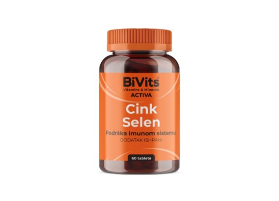 BiVits ACTIVA Cink Selen 60 tableta