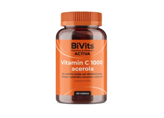 BiVits Activa Vitamin C 1000 Acerola 60 tableta