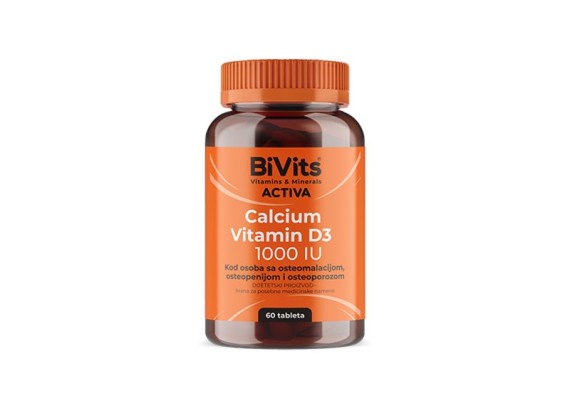 BiVits ACTIVA Kalcijum  Vitamin D3 60 tableta