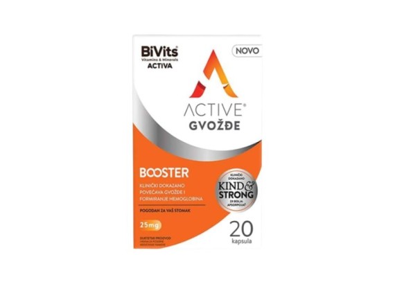 BiVits ACTIVA Gvožđe Booster 20 kapsula