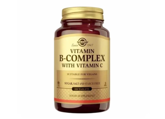 Solgar® B complex + vitamin C 100 tableta