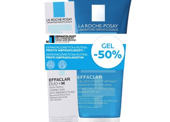 LRP Effaclar DUO+ krem + Effaclar gel 200 ml