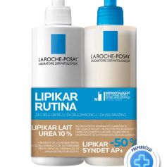 LRP Lipikar Lait Urea 10% 400 ml + Syndet 400 ml