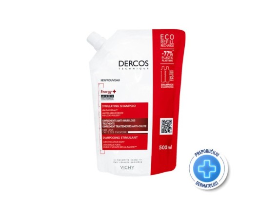 Vichy Dercos Energy+ stimulišući šampon protiv opadanja kose ECO REFIL 400 ml