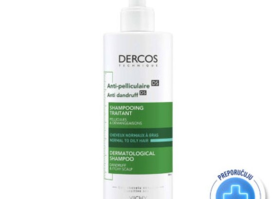 Vichy Dercos Šampon protiv peruti za normalnu ili masnu kosu 390 ml
