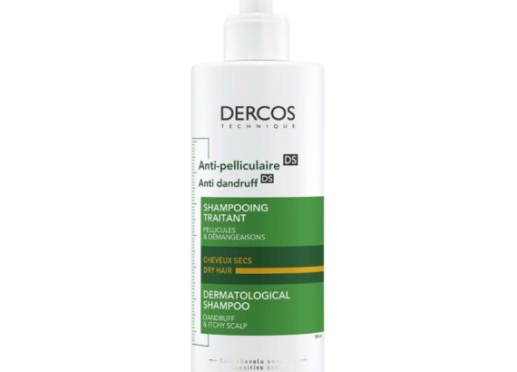 Vichy Dercos Šampon protiv peruti za suvu kosu 390 ml
