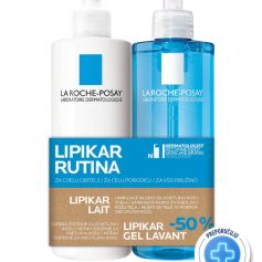 LRP Lipikar Lait 400 ml + Gel Lavante 400 ml
