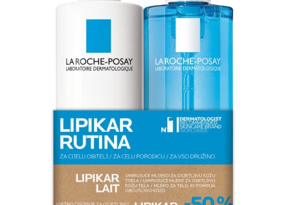 LRP Lipikar Lait 400 ml + Gel Lavante 400 ml