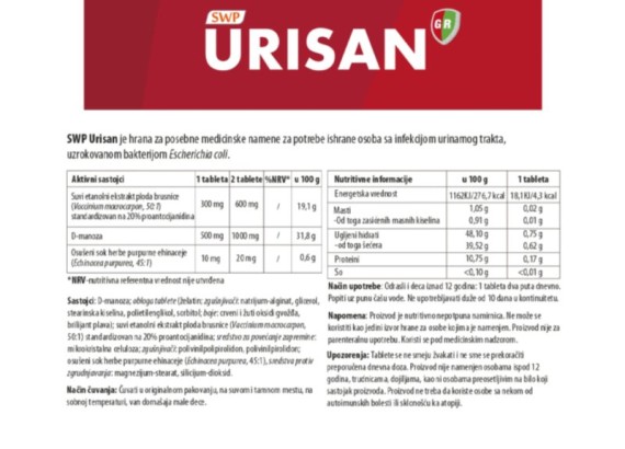 URISAN SWP 30 tableta 1+1 gratis