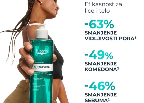 Eucerin Dermopure Clinical gel za čišćenje 400 ml