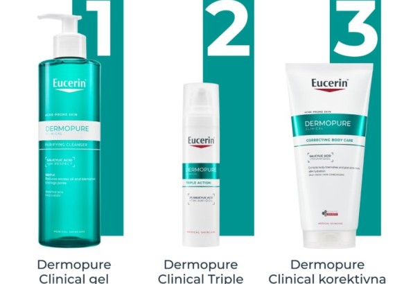 Eucerin Dermopure Clinical korektivna krema za telo 200 ml