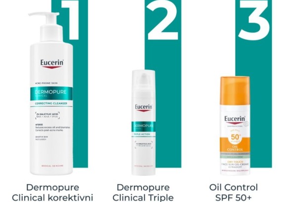 Eucerin Dermopure Clinical korektivni gel za čišćenje 400 ml