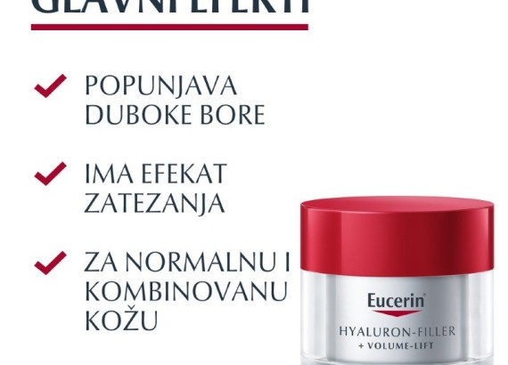 Eucerin Hyaluron-Filler + Volume-Lift Dnevna krema za normalnu i mešovitu kožu SPF15