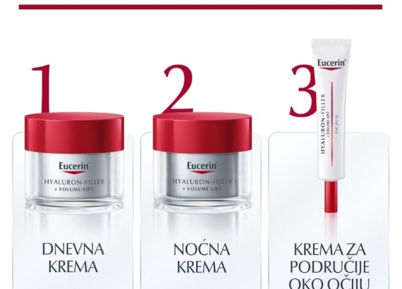 Eucerin Hyaluron-Filler + Volume-Lift Dnevna krema za normalnu i mešovitu kožu SPF15