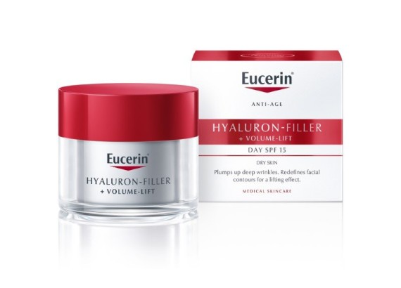 Eucerin Hyaluron-Filler + Volume-Lift dnevna krema za suvu kožu SPF15