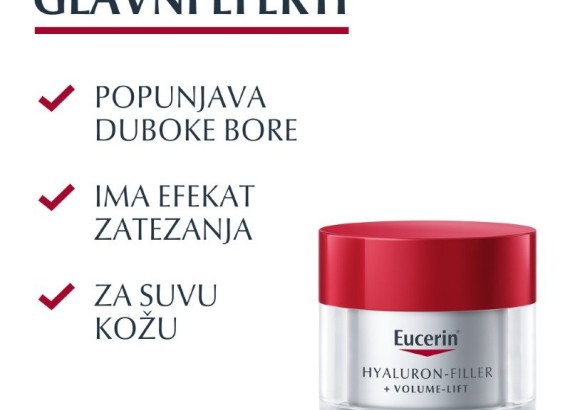 Eucerin Hyaluron-Filler + Volume-Lift dnevna krema za suvu kožu SPF15
