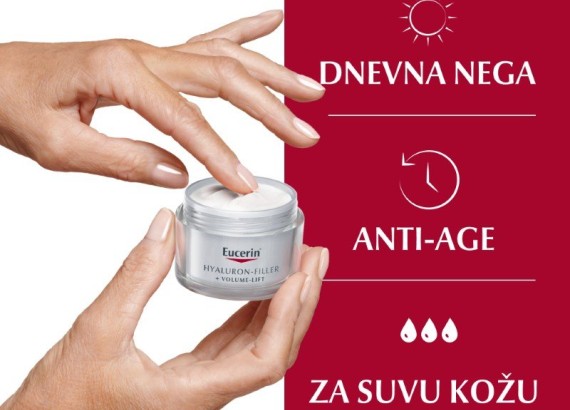 Eucerin Hyaluron-Filler + Volume-Lift dnevna krema za suvu kožu SPF15