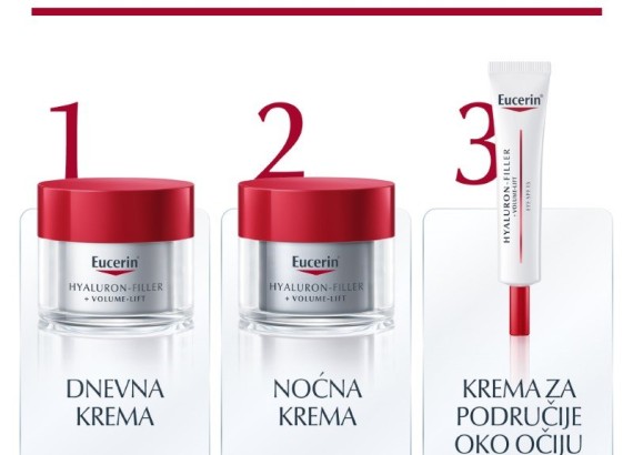Eucerin Hyaluron-Filler + Volume-Lift dnevna krema za suvu kožu SPF15