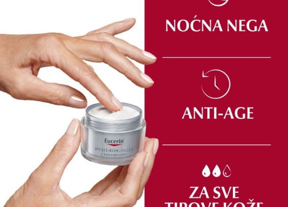 Eucerin Hyaluron-Filler + Volume-Lift noćna krema 50 ml