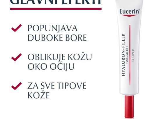 Eucerin Hyaluron-Filler+Volume-Lift krema za područje oko očiju SPF15