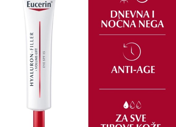Eucerin Hyaluron-Filler+Volume-Lift krema za područje oko očiju SPF15