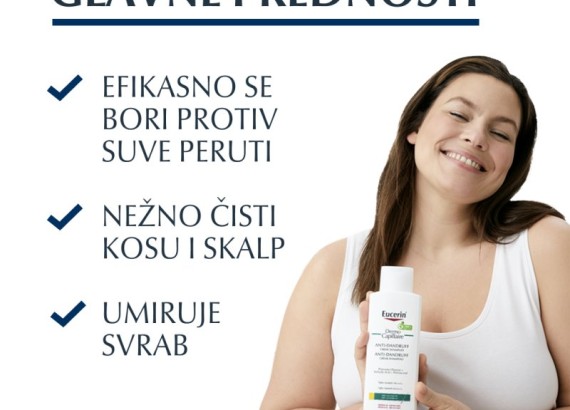 Eucerin DermoCapillaire Krem šampon protiv suve peruti